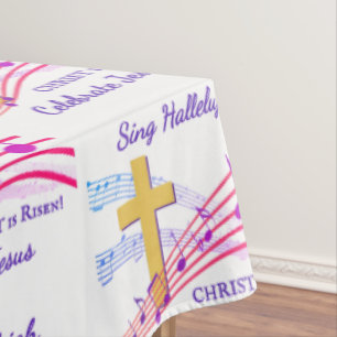 Toalha De Mesa Crisma ALELUIA CRISTO RESSSITIU Páscoa