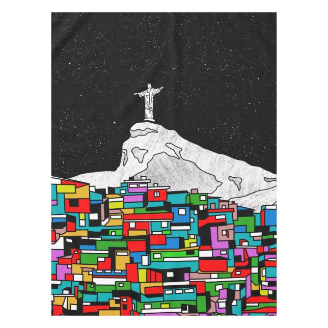 Toalha De Mesa Cristo do Rio de Janeiro (Frente)