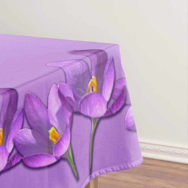Toalha De Mesa Crocus Tablecloth Páscoas Flores Crocus Tablecloth (Posição Original)