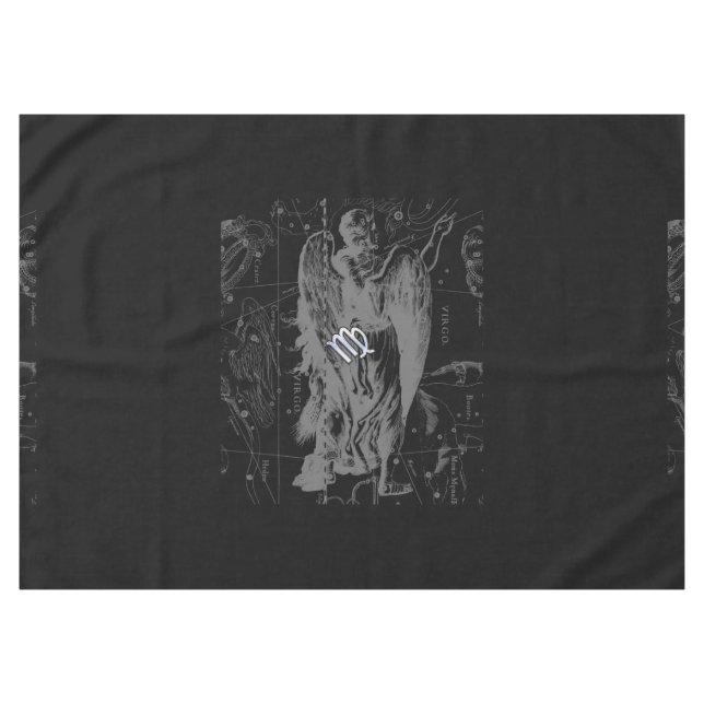 Toalha De Mesa Cromo como Virgo Zodiac Sinal em Hevélio (Frente (Horizontal))