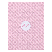 Cruz Chi Ro Rosa Tiled com Iniciais