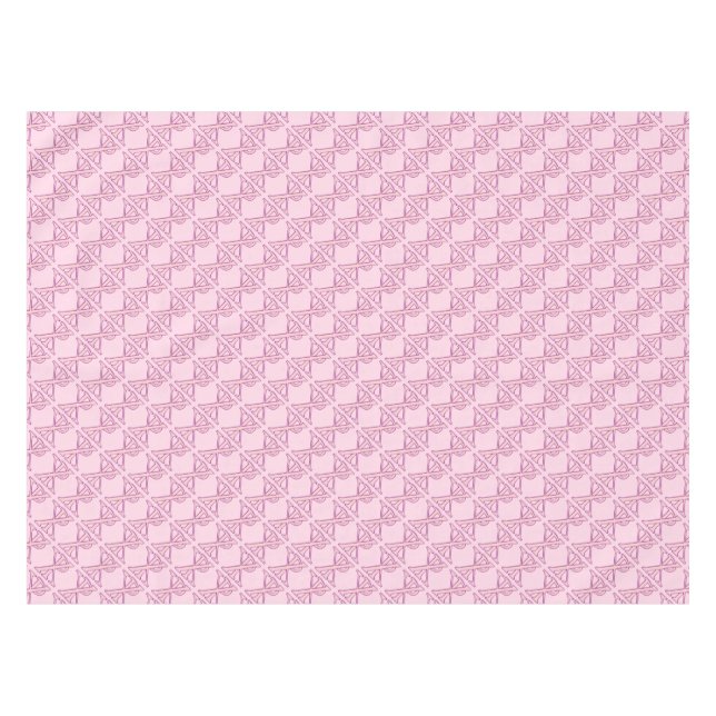 Toalha De Mesa Cruz Chi Ro Rosa Tiled em Rosa (Frente (Horizontal))