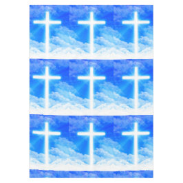 Toalha De Mesa Cruz de Cristo de Jesus Personalizável Cristão