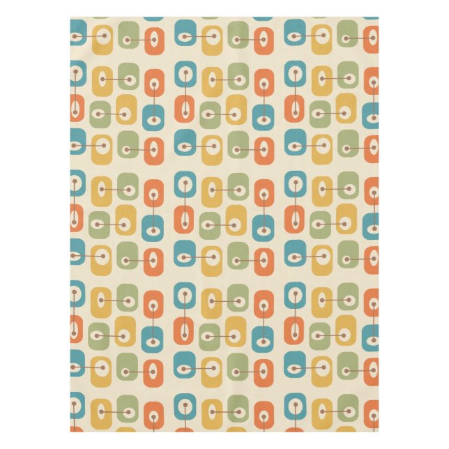 Toalha De Mesa Cubos Modernos de meio século (Frente)