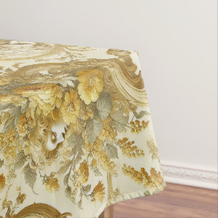 Toalha De Mesa Culpa do Dourado - Grande Impressão Barroco