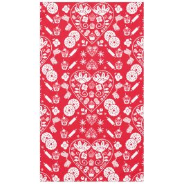 Toalha De Mesa Cupcake Baking Folk Art