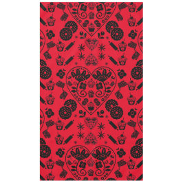 Toalha De Mesa Cupcake Baking Folk Art