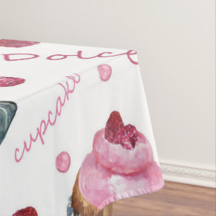 Toalha De Mesa cupcakes de aquarela