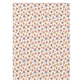 Toalha De Mesa Cupcakes e Morangos