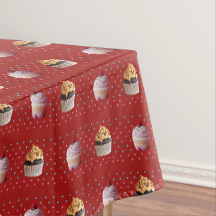Toalha De Mesa Cupcakes Pontos de Bolsa Tableloth Personalizada