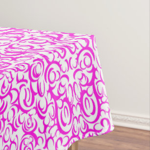 Toalha De Mesa Curvas Rosa