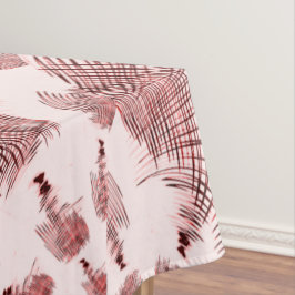 Toalha De Mesa Curvas vermelhas e castanhas cruzadas sobre fundo