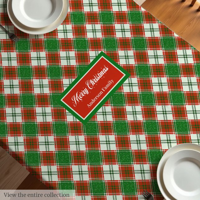 Toalha De Mesa Custom Christmas Tablecloth Chic Holiday Accent (Custom Christmas Tablecloth Chic Holiday Accent)