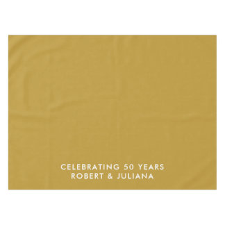 Toalha De Mesa Custom Elegant Modern Gold 50th Anniversary Party