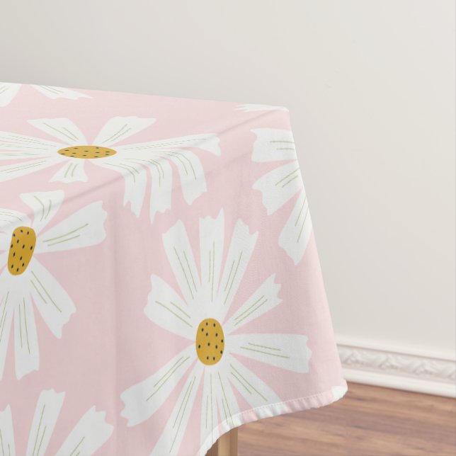 Toalha De Mesa Cute Scandi Daisy (Posição Original)