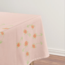 Toalha De Mesa Dacil Peach Floral