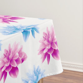 Toalha De Mesa Dahlia Rosa, Blue Dahla, Floral, Flores