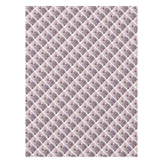 TOALHA DE MESA DAHLIAS ROPAS E AMARELAS (Frente)