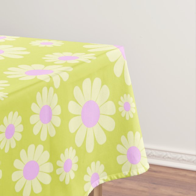 Toalha De Mesa Daisy Limão Amarelo (Posição Original)