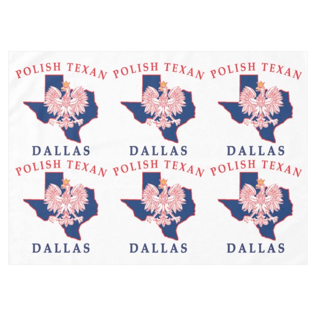 Toalha De Mesa Dallas Polonês Texan (Frente (Horizontal))