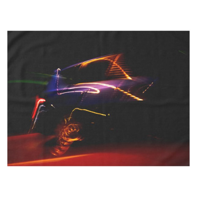 Toalha De Mesa dança de carro roxo (Frente (Horizontal))