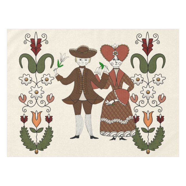 Toalha De Mesa Dança de Colheita (Frente (Horizontal))