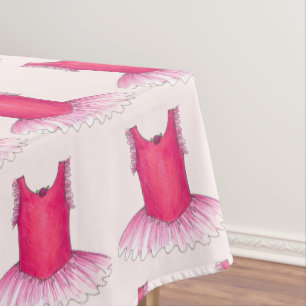 Toalha De Mesa Dançarina Ballerina Dança, Balé Rosa Tutu
