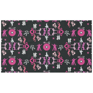 Toalha De Mesa Dançarino Rosa Decor Doméstico Padrão