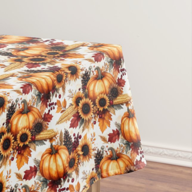 Toalha de Mesa de Ação de Graças Cornucópia Farta (Posição Original)