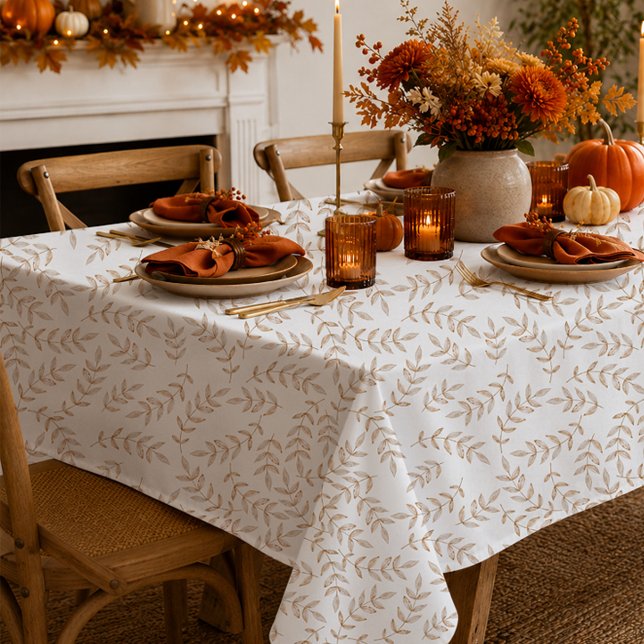 Toalha de Mesa de Ação de Graças Folhas de Outono  (Fall Tablecloth)