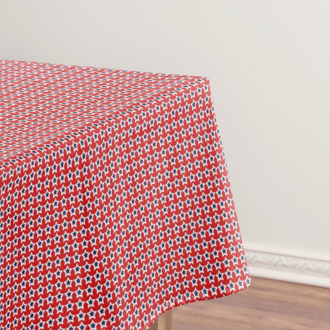 Toalha de Mesa de Algodão Estrelas Patrióticas (Posição Original)
