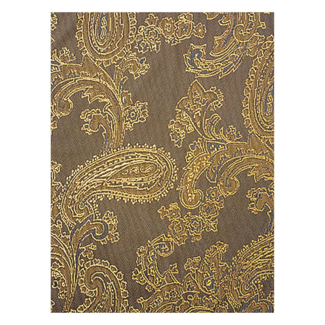Toalha de mesa de algodão marrom dourado bonita (Frente)