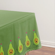 Toalha de Mesa de Aniversário de Abacate Adorável