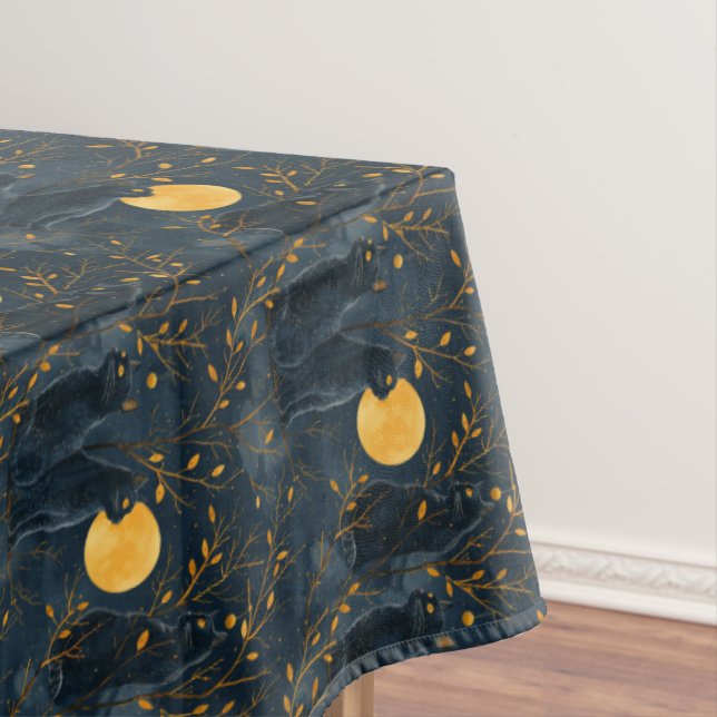 Toalha de mesa de Halloween de Gato Preto para dec (Posição Original)