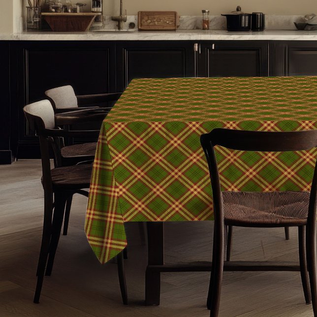 Toalha de Mesa de Outono Rústica Xadrez Presente d (Rustic Fall Tablecloth Unique Plaid Birthday Gift)