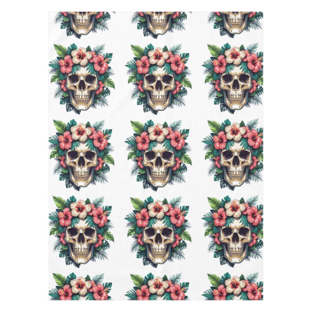 Toalha De Mesa Decadência Tropical: Bloom e Osso (Frente)