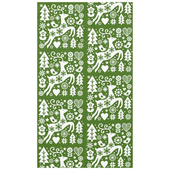 Toalha De Mesa Decor de Natal Nórdico Tradicional (Frente)