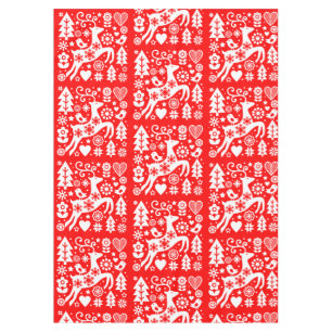 Toalha De Mesa Decor de Natal Nórdico Tradicional