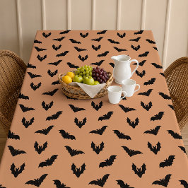 Toalha De Mesa Decoração de Halloween Vintage Morcegos Preto Lara