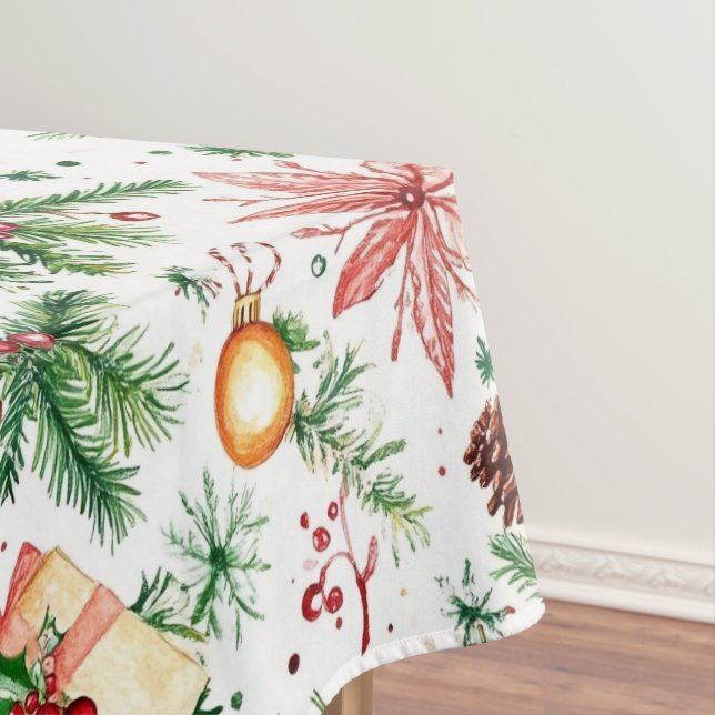 Toalha De Mesa decoração festiva Natal (Posição Original)