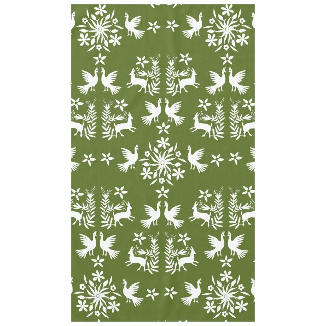 Toalha De Mesa Decoração inicial de Otomi mexicano (Frente)