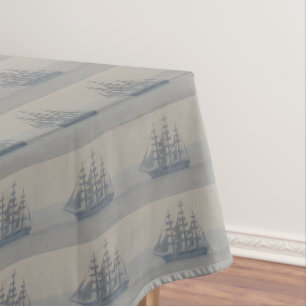 Toalha De Mesa Decoração marinha náutica da navigação do vel
