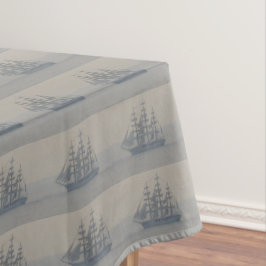 Toalha De Mesa Decoração marinha náutica da navigação do veleiro