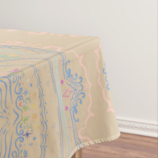 Toalha De Mesa Decoração Rústica de Jardim de Fadas Design de Tel