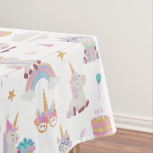 Toalha De Mesa Decorações de Festa de aniversário Unicórn