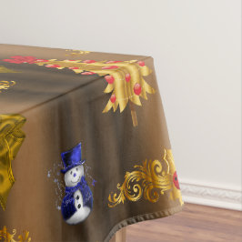 Toalha De Mesa Decorações de Natal em Bronze