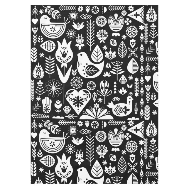 Toalha De Mesa Decorações Nórdicas de Natal Escandinavo (Frente)