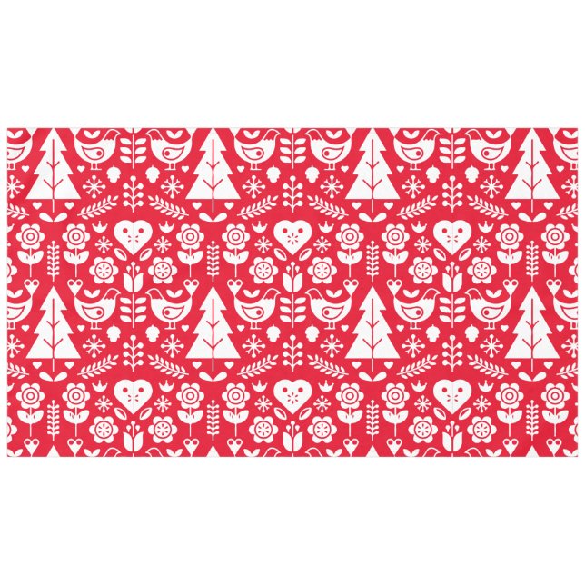 Toalha De Mesa Decorações Nórdicas de Natal Escandinavo (Frente (Horizontal))