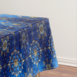 Toalha de mesa decorativa azul para feriados