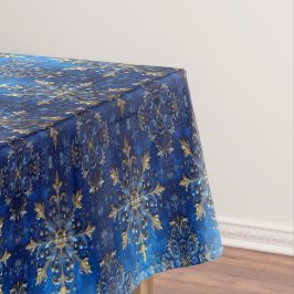 Toalha de mesa decorativa azul para feriados